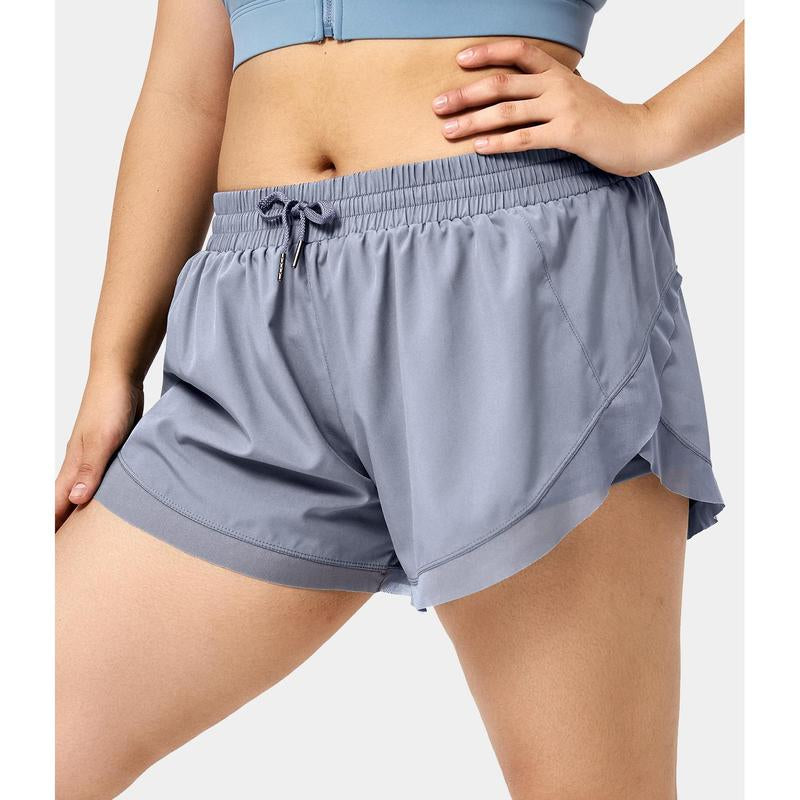 Low Rise Drawstring Fitness Shorts